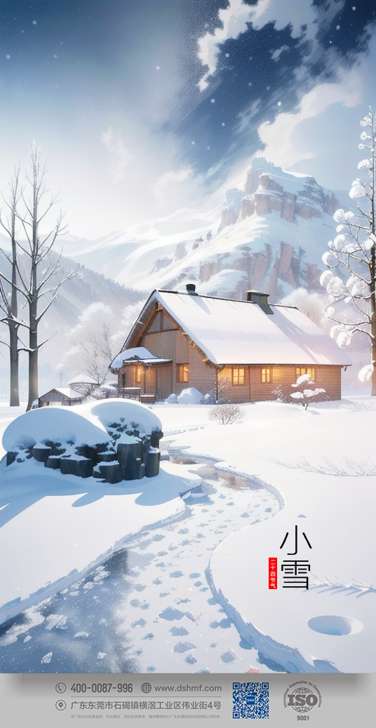 2023年小雪节气风景海报 (1)